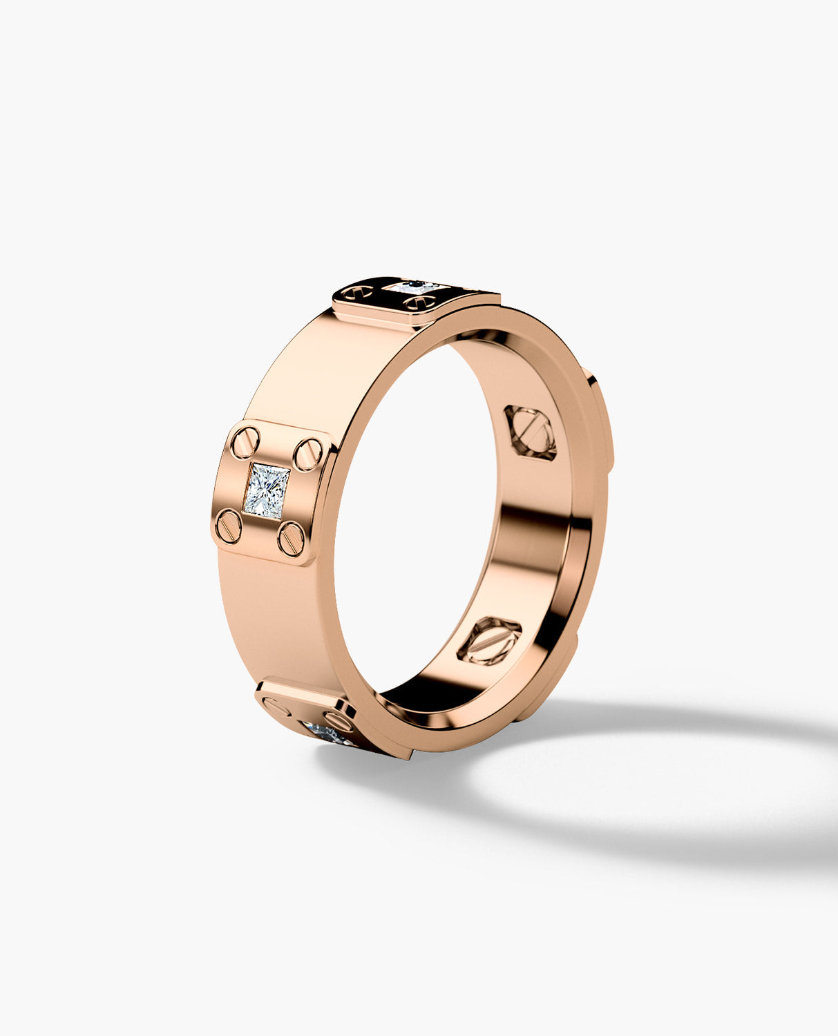 BARITE Gold Wedding Ring with 0.60ct Diamonds
