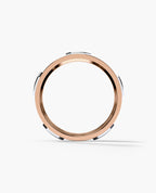 BARITE Two Tone Gold Wedding Ring