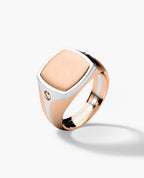 BETZ Two-Tone Gold Signet Ring - Version 1