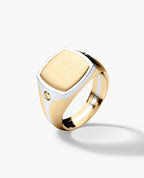 BETZ Two-Tone Gold Signet Ring - Version 1