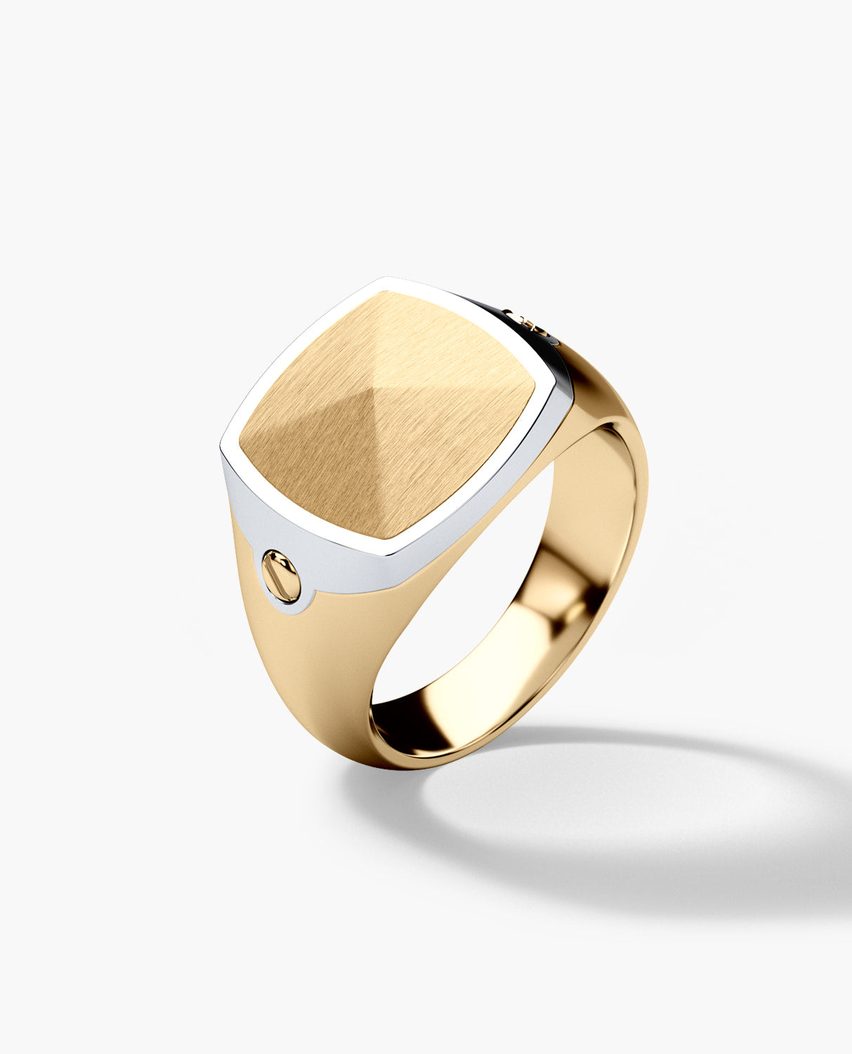 BETZ Two-Tone Gold Signet Ring - Version 2