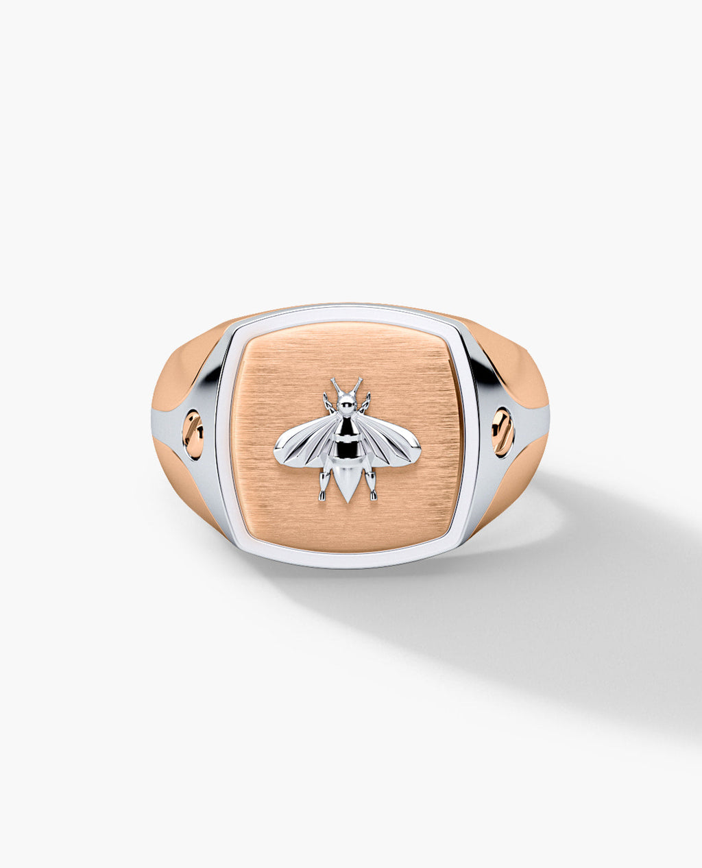 BETZ Two-Tone Gold Bee Signet Ring - Version 1