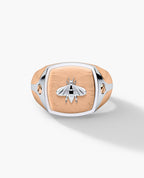BETZ Two-Tone Gold Bee Signet Ring - Version 1