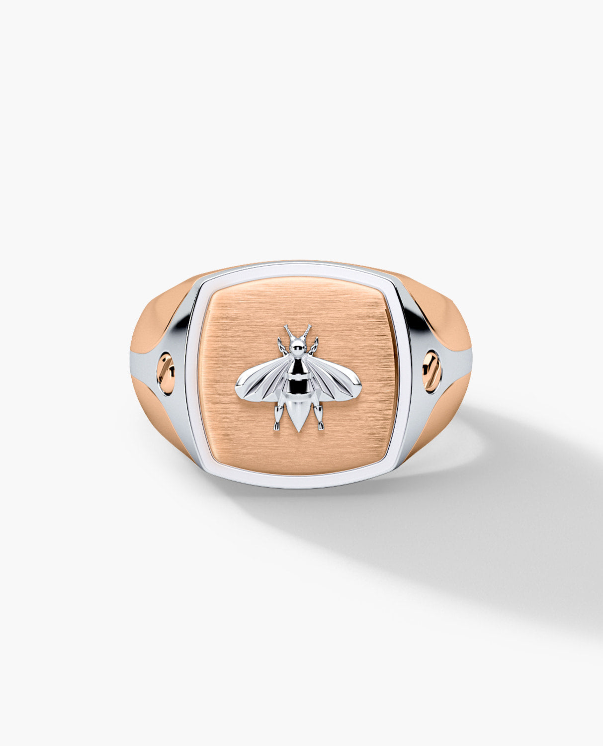 BETZ Two-Tone Gold Bee Signet Ring - Version 1