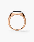 BETZ Two-Tone Gold Signet Ring with Black Onyx - Version 1