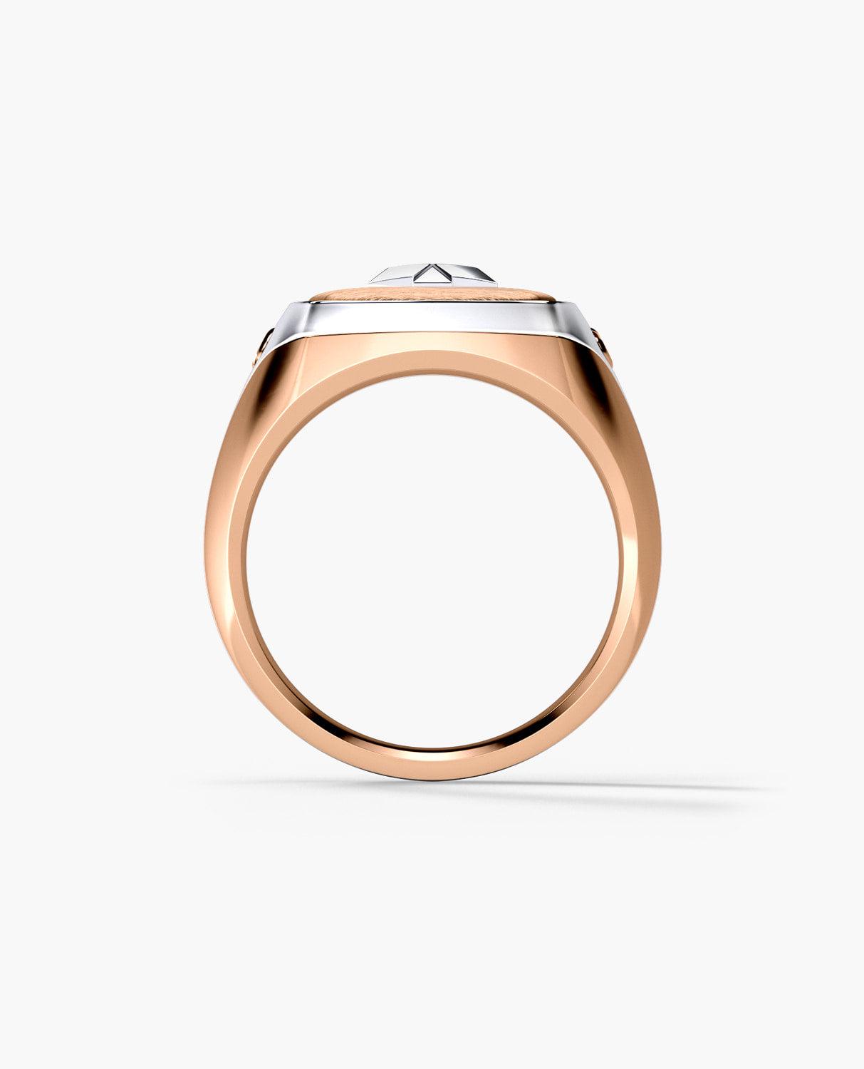 BETZ Two-Tone Gold Religious Signet Ring - Version 1