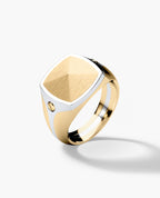 BETZ Two-Tone Gold Signet Ring - Version 1