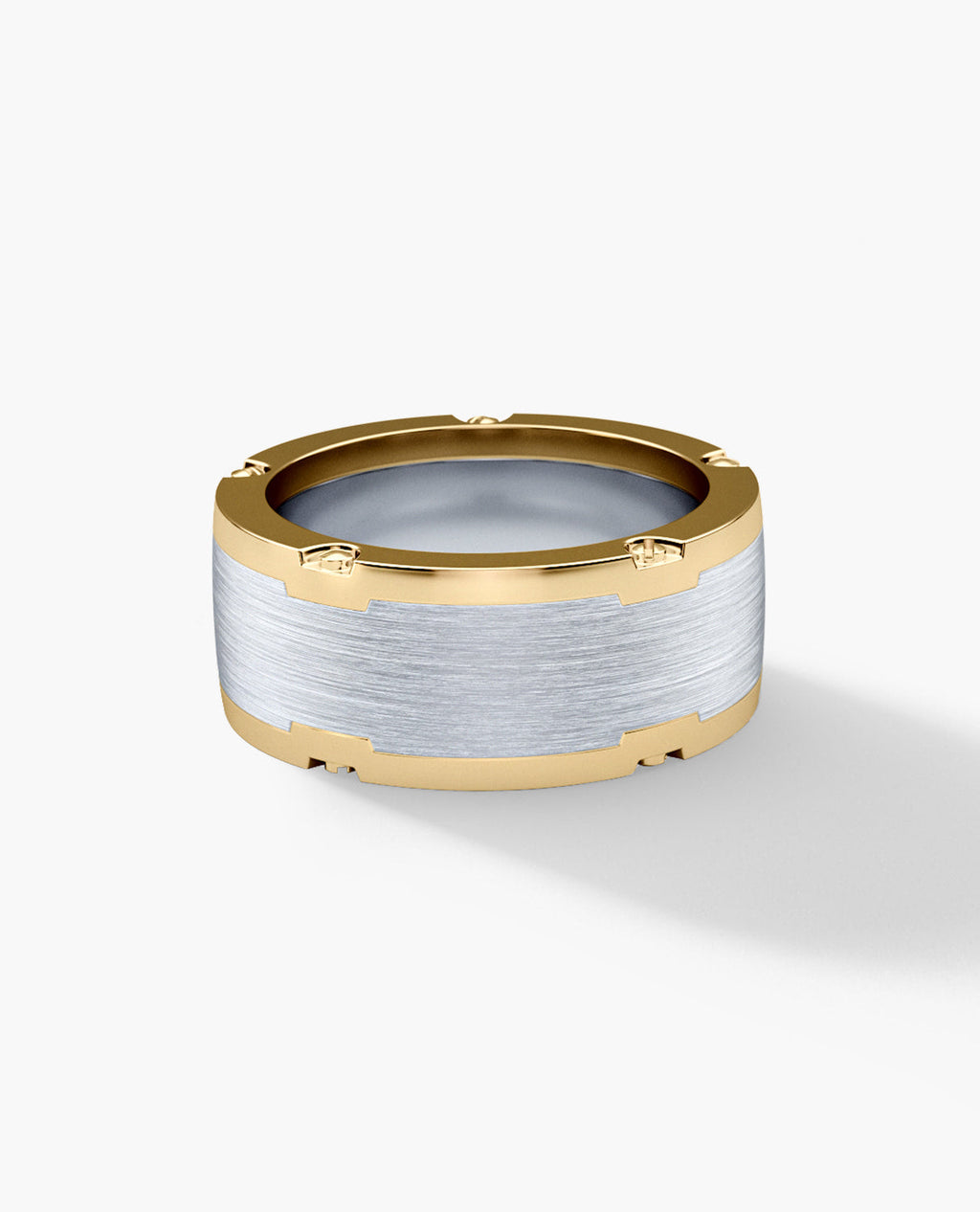 CABARRUS Two-Tone Gold Ring - Wide Version