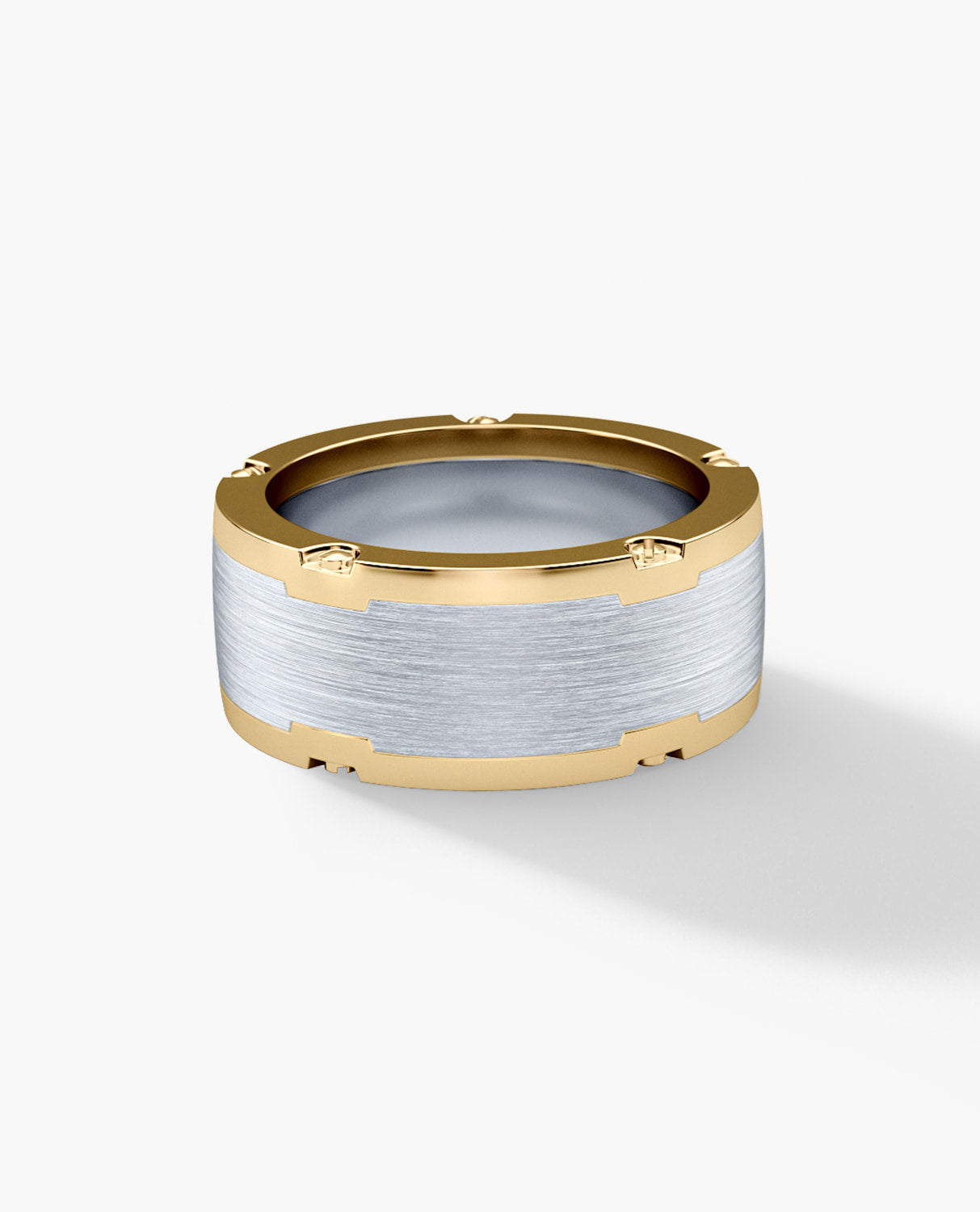 CABARRUS Two-Tone Gold Ring - Wide Version