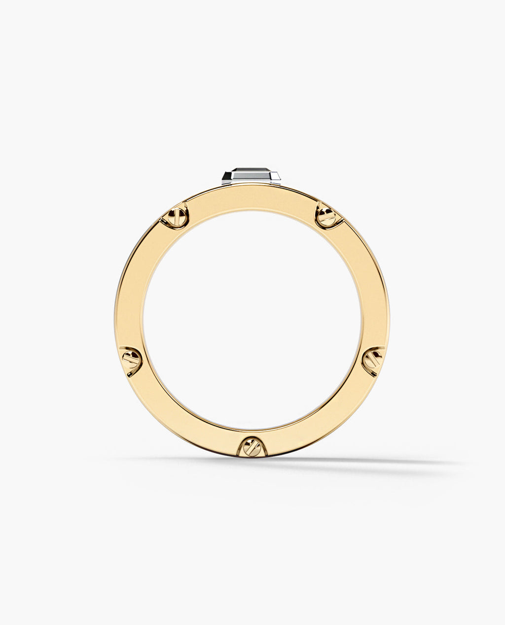 CABARRUS Two-Tone Gold Statement Ring with 0.45ct Black Diamond