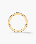 CABARRUS Two-Tone Gold Statement Ring with 0.45ct Black Diamond
