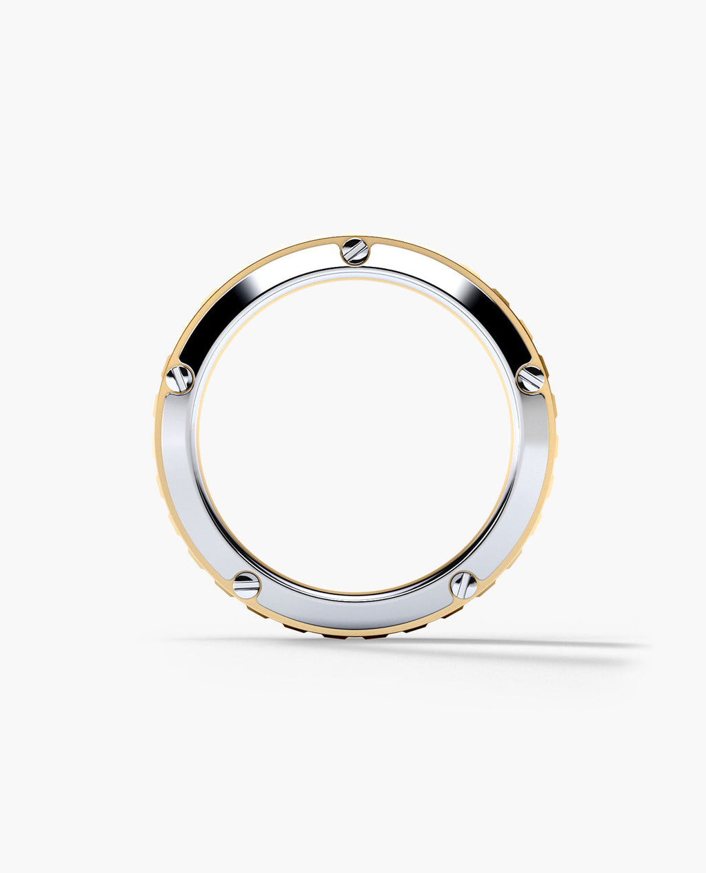CALHOUN Double-Row Two-Tone Gold Ring