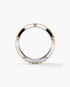 CALHOUN Double-Row Two-Tone Gold Ring