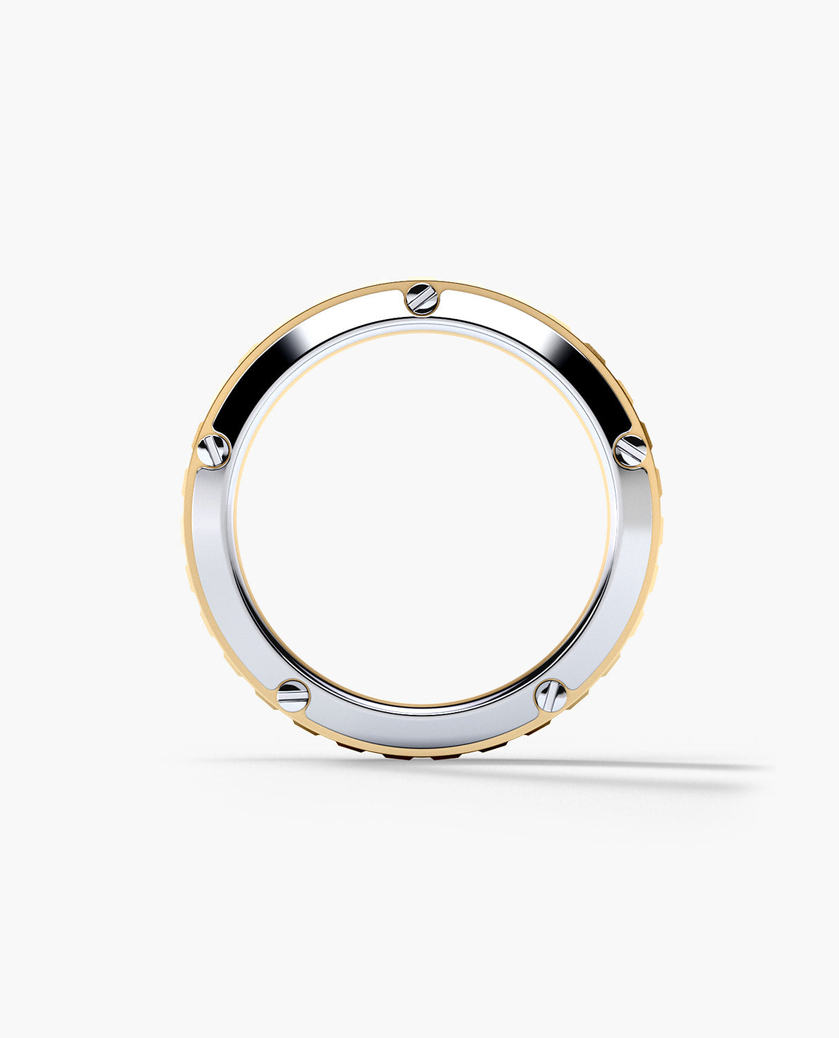 CALHOUN Double-Row Two-Tone Gold Ring