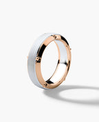 CORTEZ Two-Tone Gold Ring - Wide Version