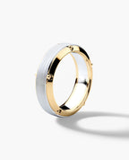 CORTEZ Two-Tone Gold Ring - Wide Version