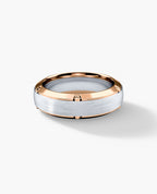 CORTEZ Two-Tone Gold Ring - Wide Version