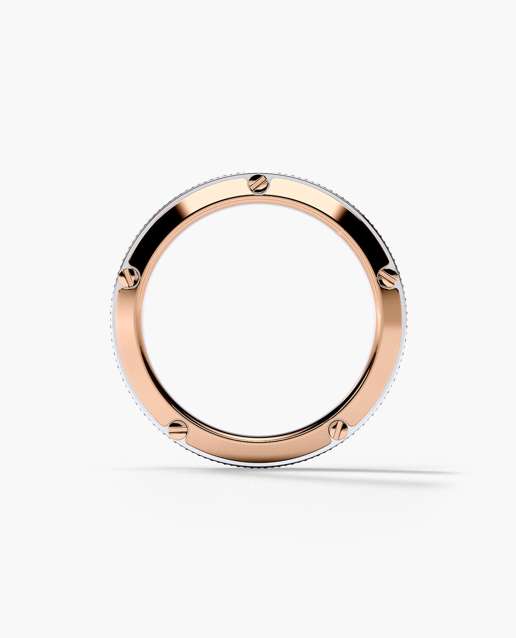 CORTEZ Two-Tone Gold Ring with 1.00ct Black Diamonds