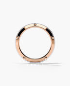 CORTEZ Two-Tone Gold Ring with 1.00ct Black Diamonds