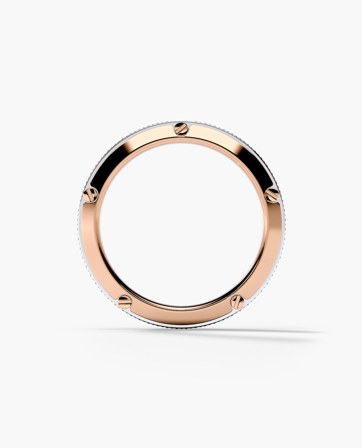 CORTEZ Two-Tone Gold Ring with 1.00ct Black Diamonds
