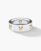 AMADOR Two-Tone Gold Ring with 0.30ct Diamonds - 2