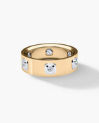 AMADOR Two-Tone Gold Ring with 0.30ct Diamonds