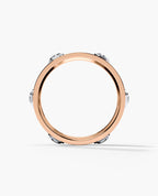 AMADOR Two-Tone Gold Ring with 0.30ct Diamonds
