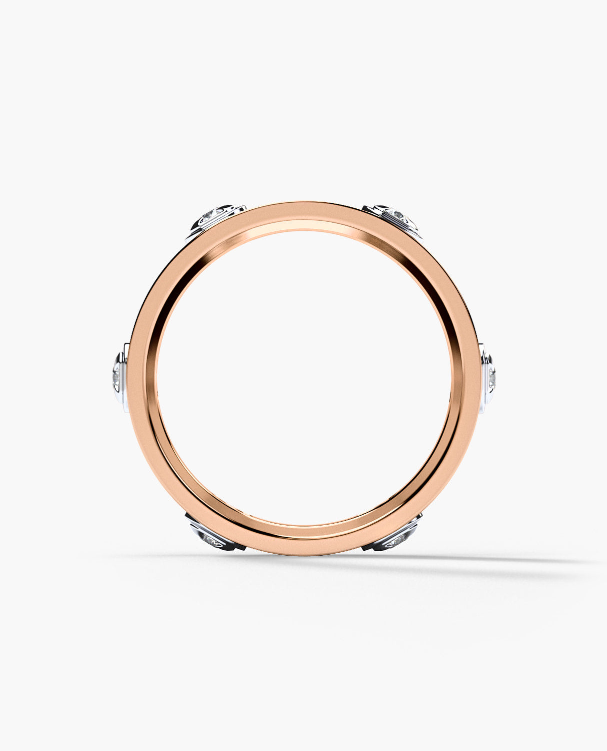 AMADOR Two-Tone Gold Ring with 0.30ct Diamonds