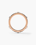 FAIRBANKS Two Tone Gold Wedding Ring