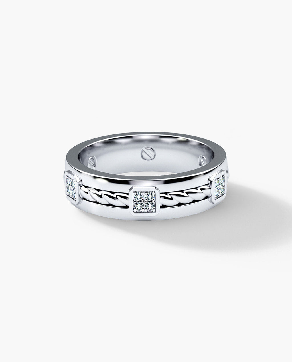 FAIRBANKS Gold Wedding Ring with 0.25ct Diamonds