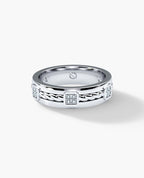 FAIRBANKS Gold Wedding Ring with 0.25ct Diamonds