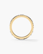 FAIRBANKS Two Tone Gold Wedding Ring with 0.25ct Diamonds