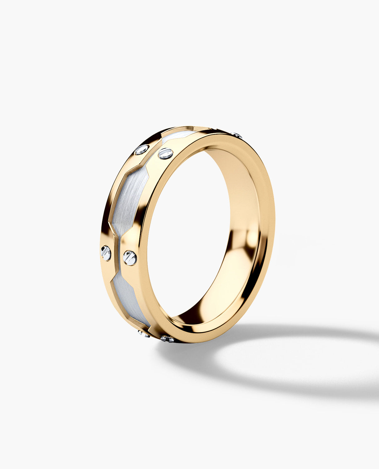GRANT Two-Tone Gold Wedding Ring