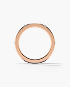 GRANT Two Tone Gold Wide Wedding Ring