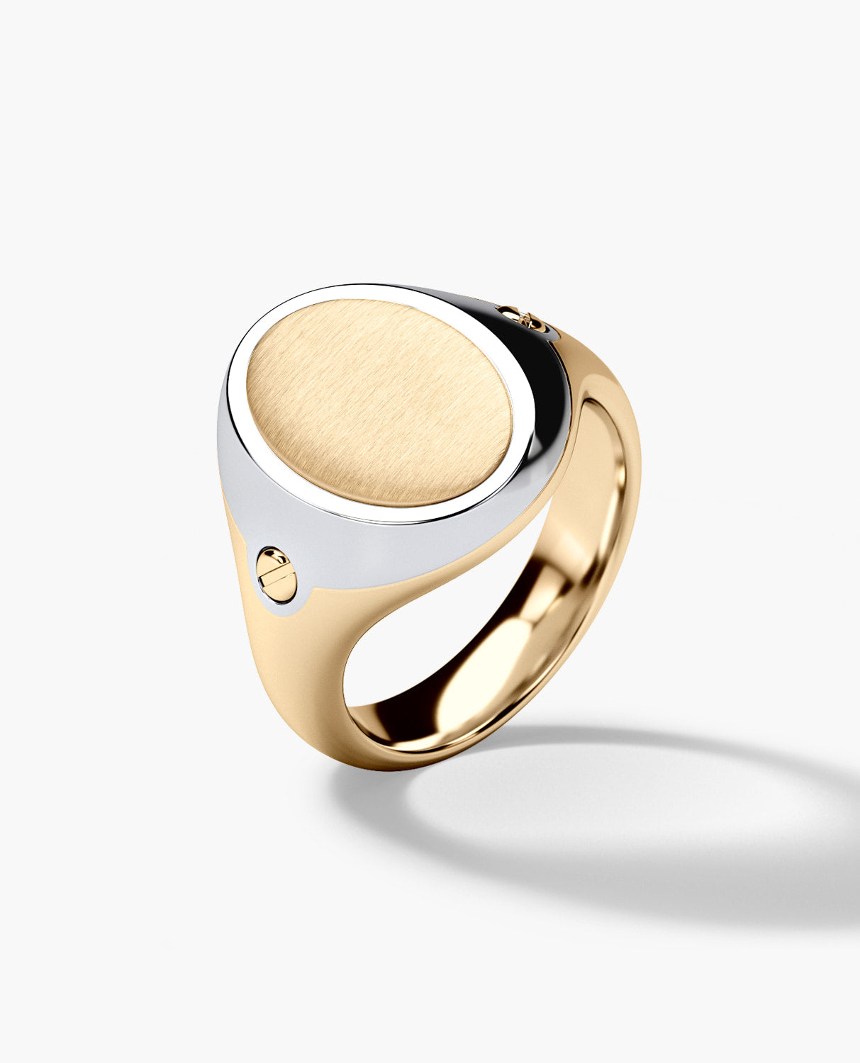 LODESTAR Two-Tone Gold Signet Ring