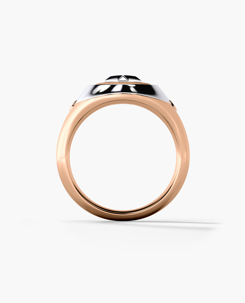 LODESTAR Two-Tone Gold Religious Signet Ring