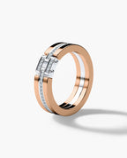 MEIKLE Two-Tone Gold Ring with 0.45ct Diamonds