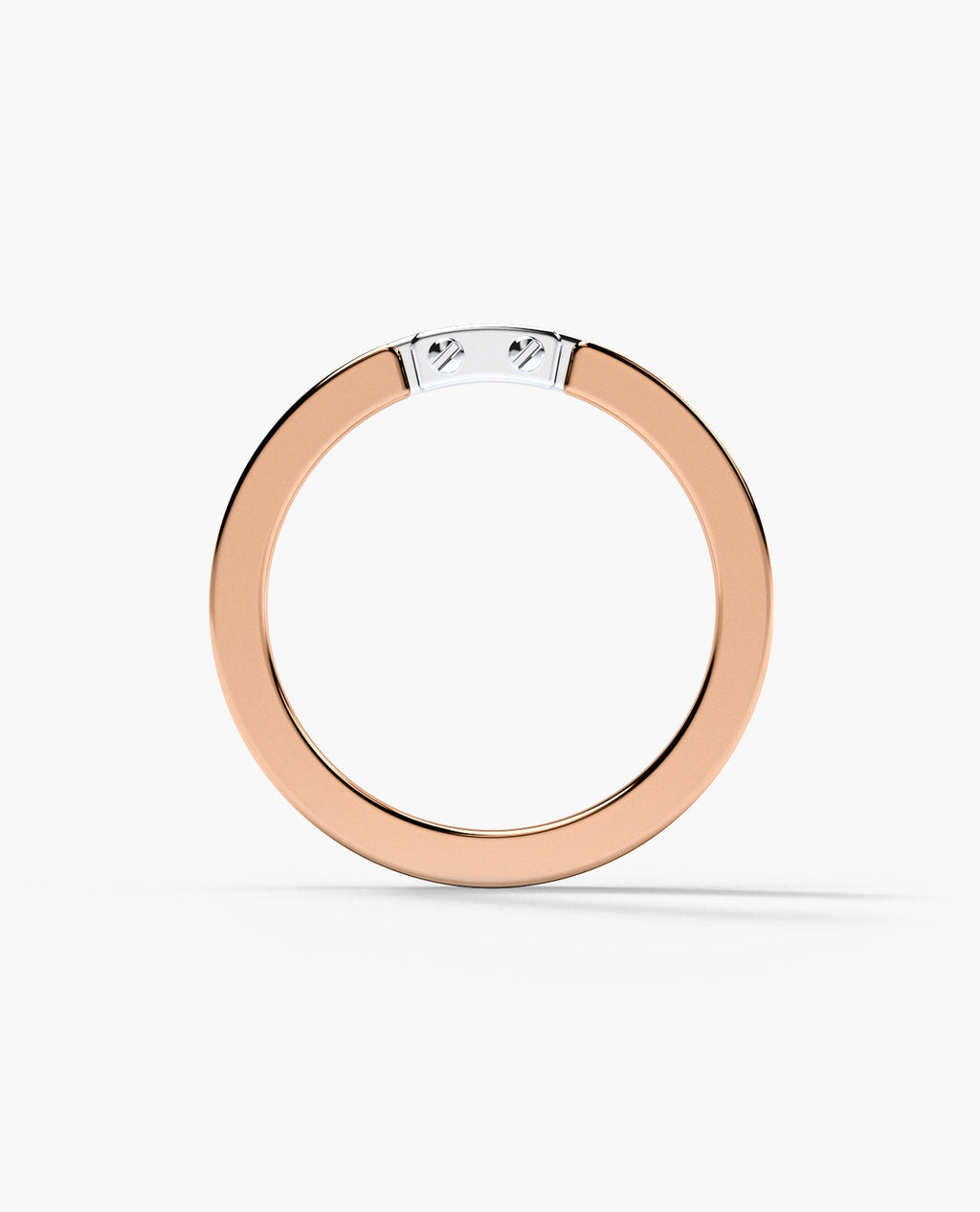 MEIKLE Two Tone Gold Wedding Ring