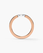 MEIKLE Two Tone Gold Wedding Ring