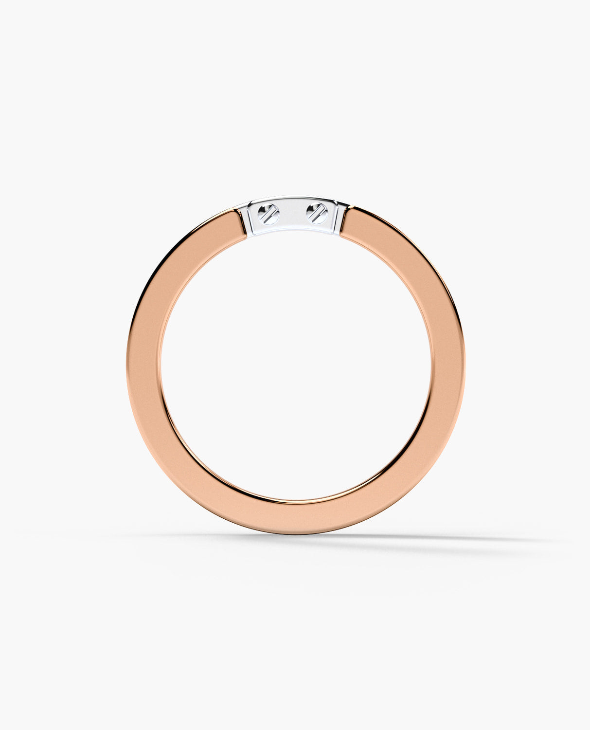 MEIKLE Two Tone Gold Wedding Ring