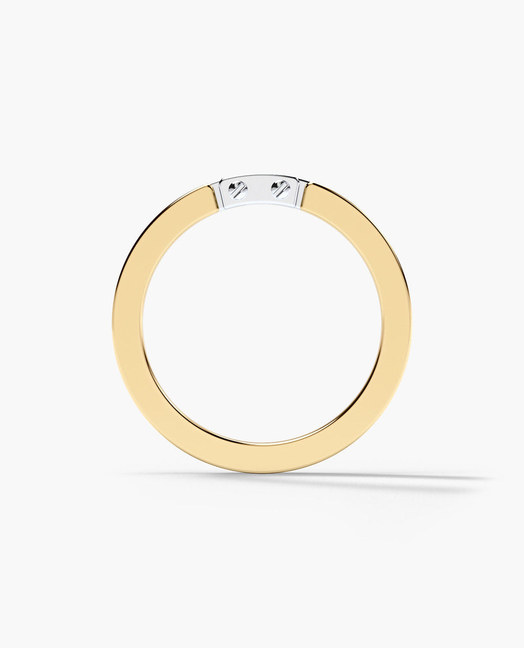 MEIKLE Two-Tone Gold Ring with 0.45ct Diamonds