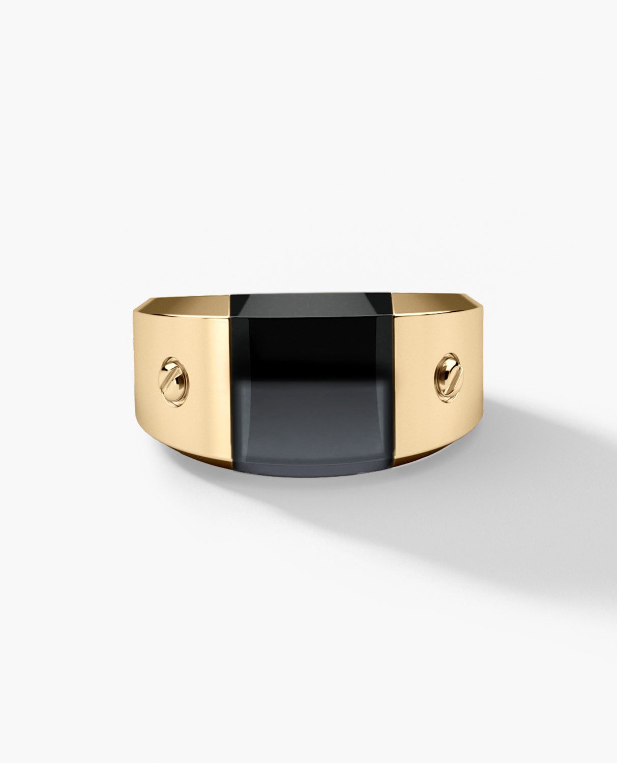 MONTANA Gold Ring with Black Onyx