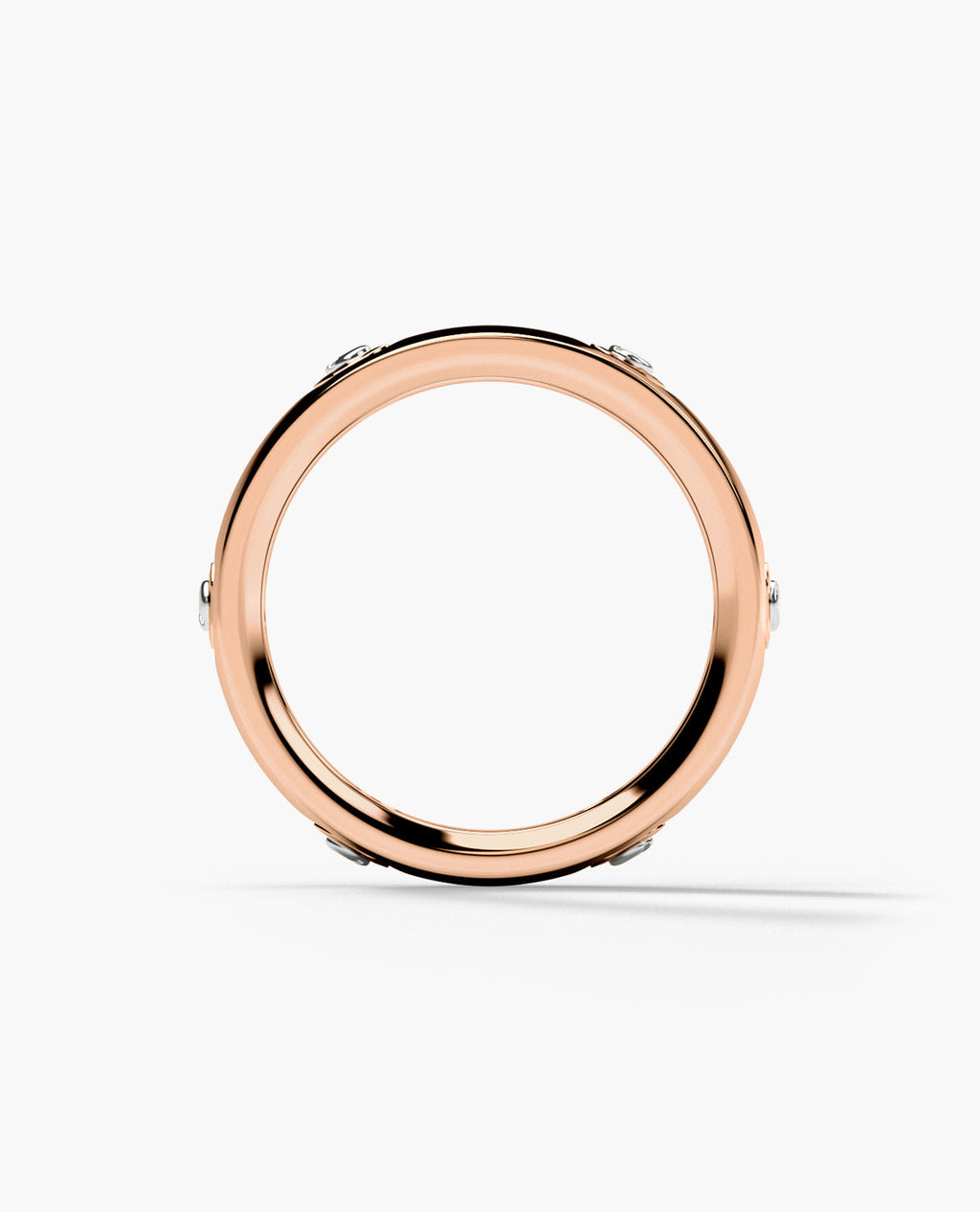 NEWMONT Two Tone Gold Wedding Ring