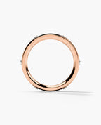 NEWMONT Two Tone Gold Wedding Ring