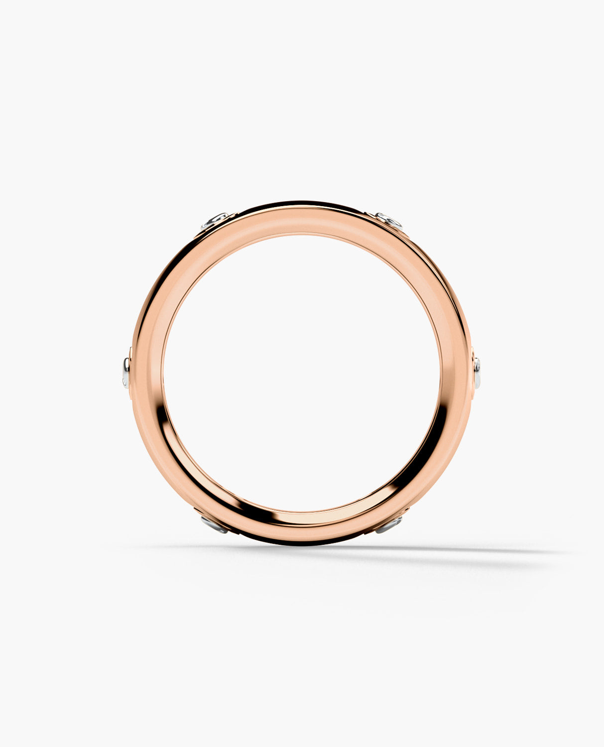 NEWMONT Two Tone Gold Wedding Ring