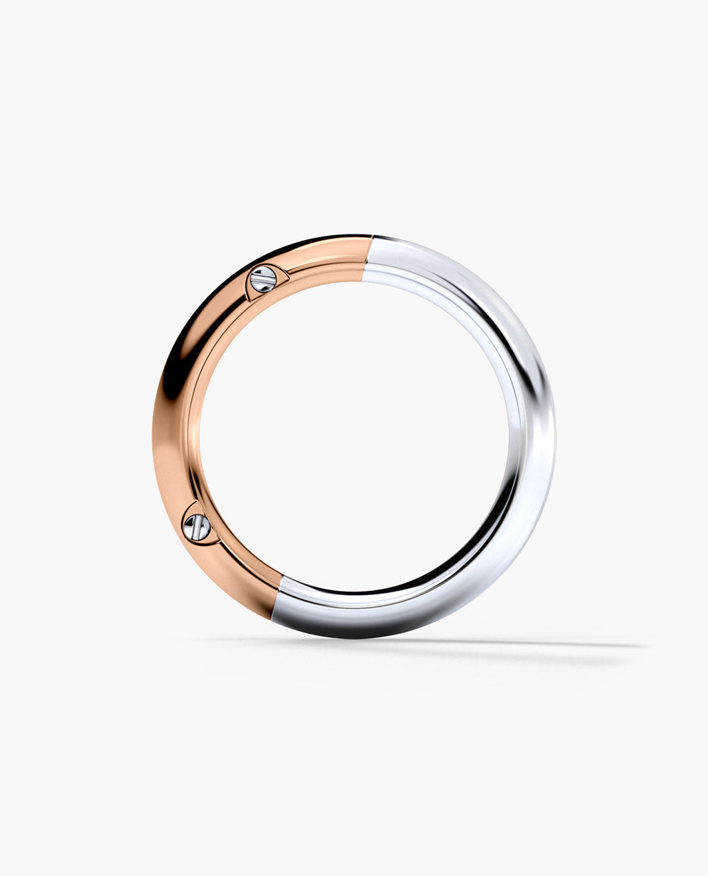 SANTA CRUZ Two Tone Gold Wedding Ring