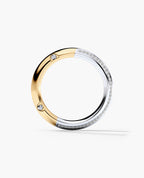 SANTA CRUZ Two Tone Gold Wedding Ring with 0.35ct Diamonds