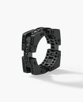 BINGHAM EverBlak Gold Square Ring with 2.15ct Black Diamonds