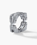 BINGHAM Gold Square Ring with 2.15ct Diamonds