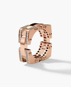 BINGHAM Gold Square Ring with 1.05ct Diamonds